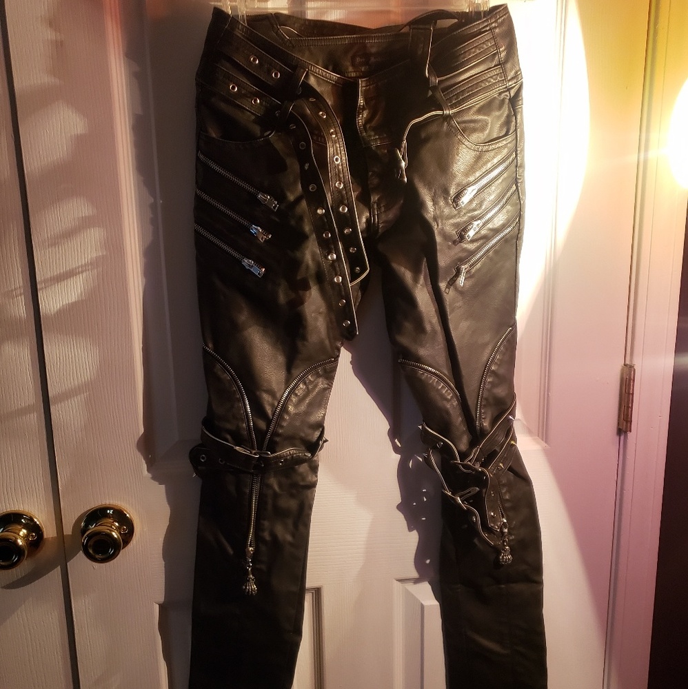 Faux Leather Pants